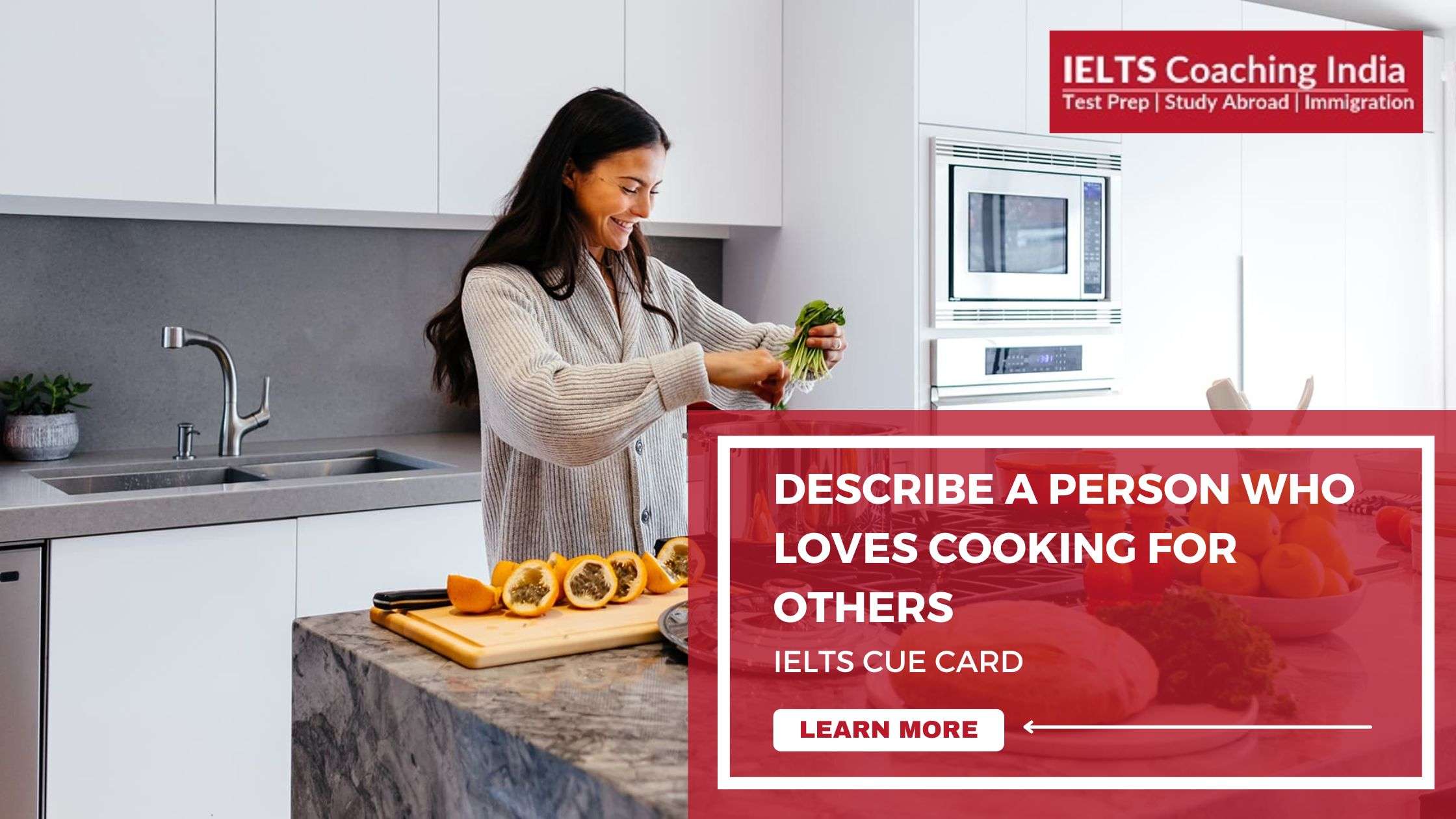 Read more about the article #90 DESCRIBE A PERSON WHO LOVES COOKING FOR OTHERS