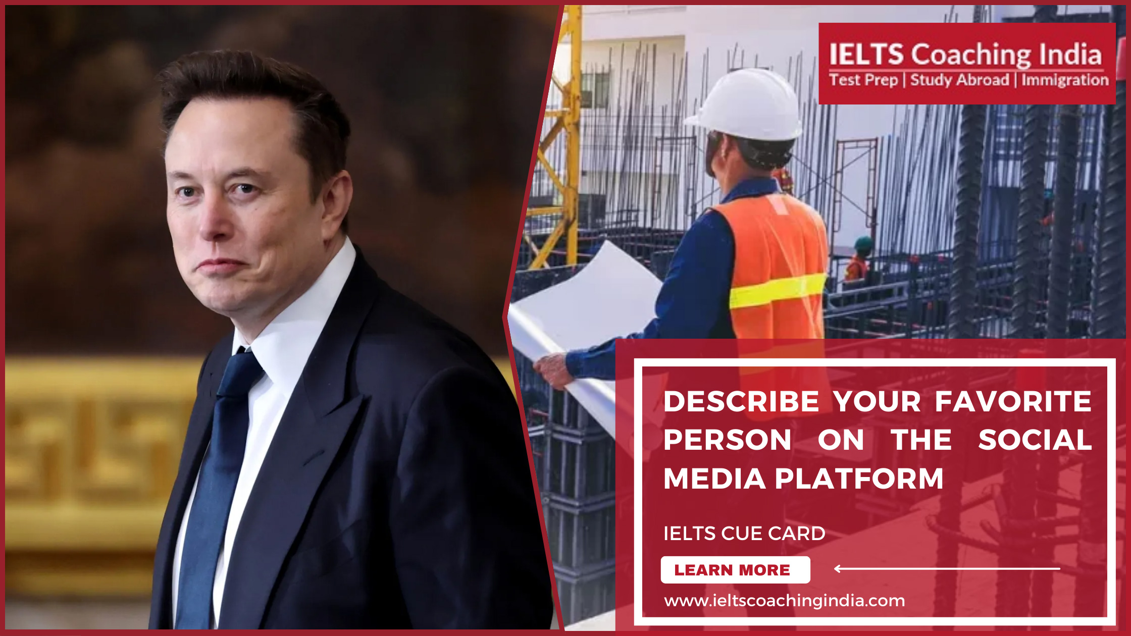 DESCRIBE YOUR FAVORITE PERSON ON THE SOCIAL MEDIA PLATFORM IELTS Coaching India