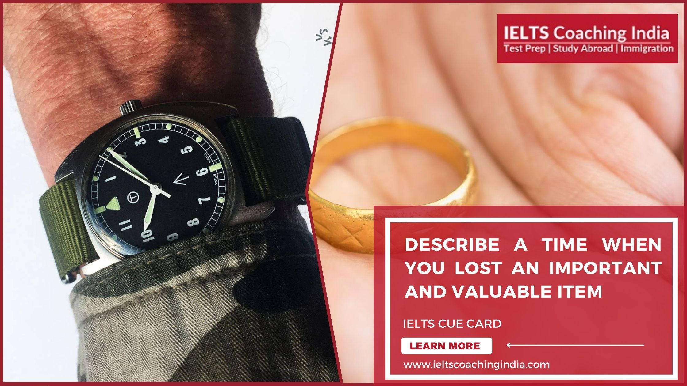 Describe a time when you lost an important and valuable item | IELTS Cue Card