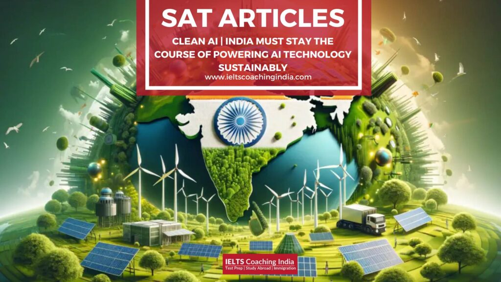 Clean Al | India must stay the course of powering Al technology sustainably