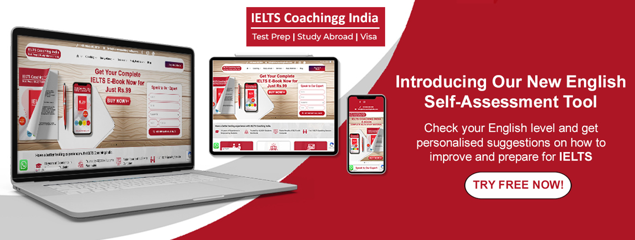 IELTS Coachingg India Self Assessment Tool Banner