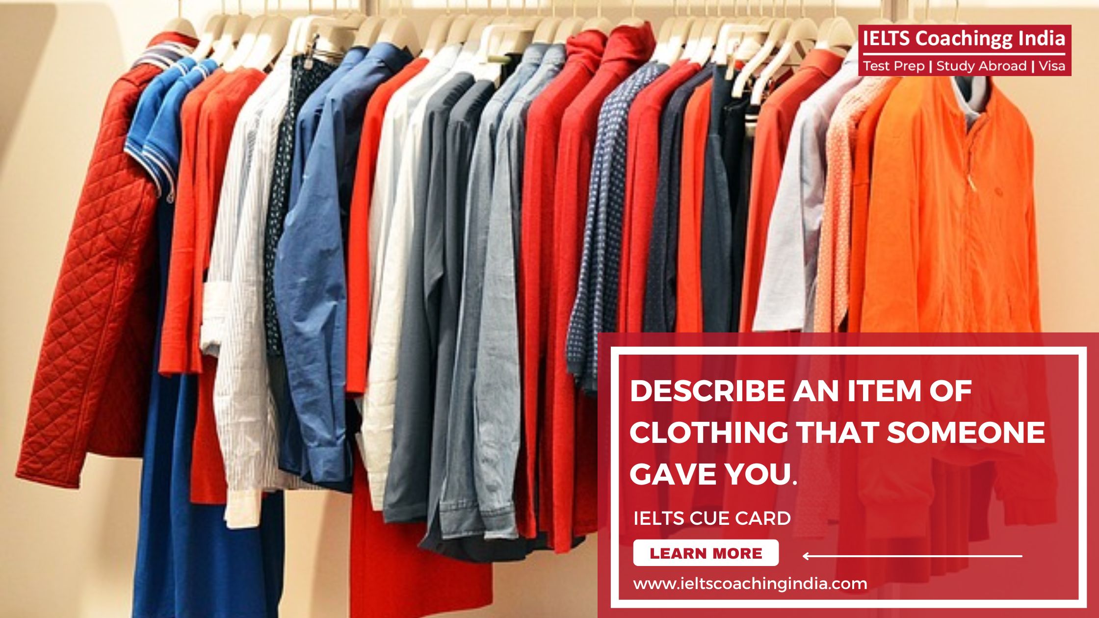 Describe an item of clothing that someone gave you | IELTS Cue Card